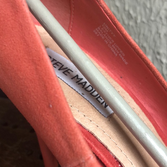 Steve Madden Unityy Coral Suede Pumps Size 10 - Picture 2 of 7